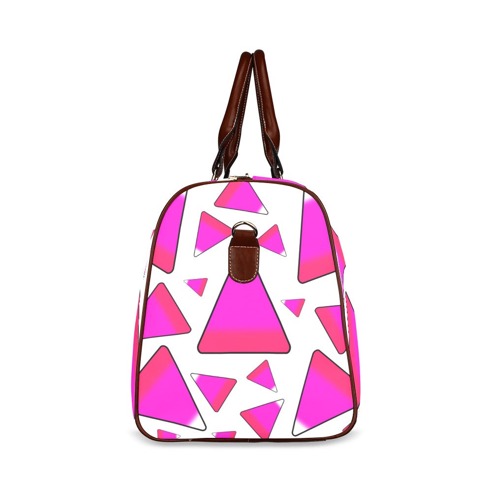Candy Corn in Pinks Waterproof Travel Bag/Small (Model 1639)