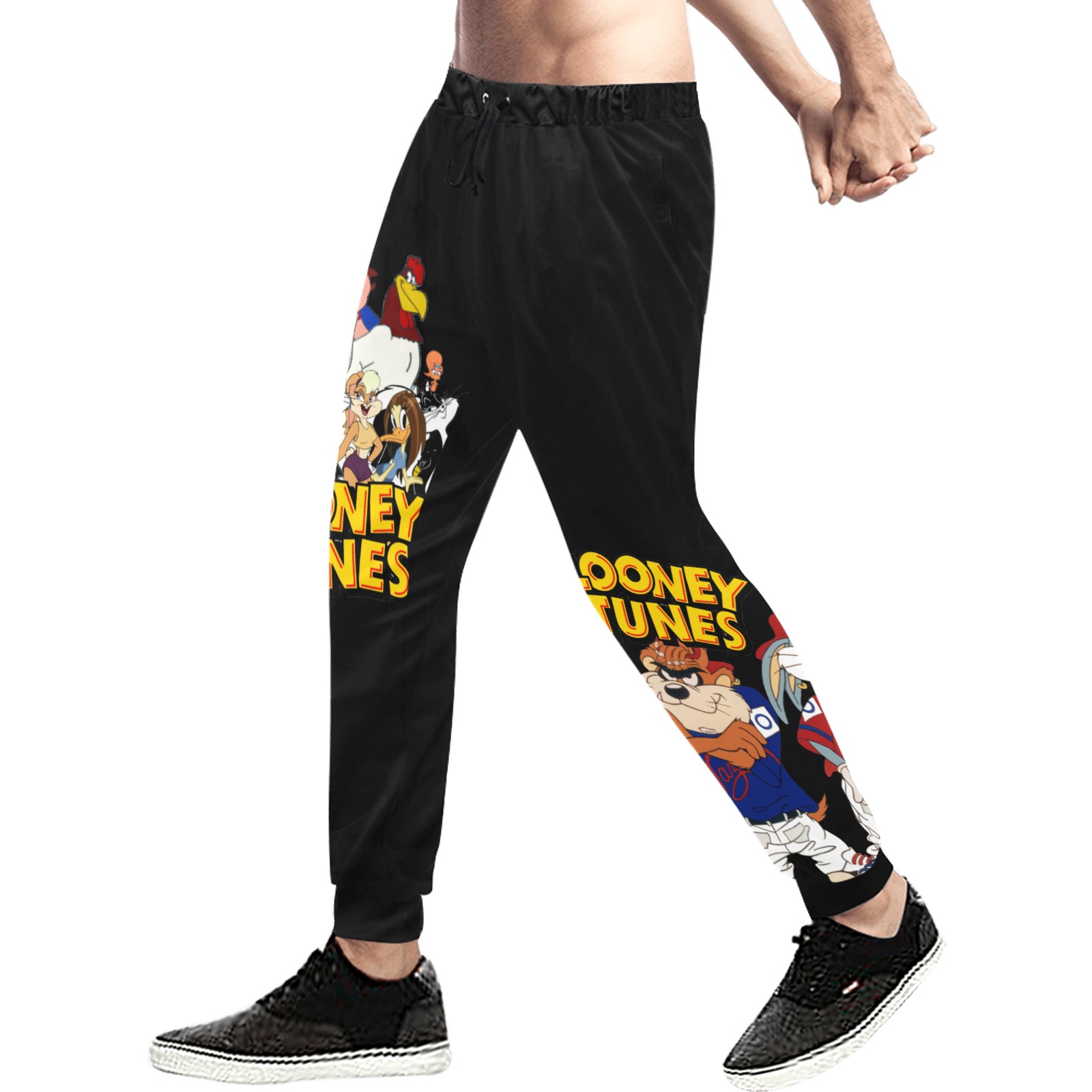 Loony Tunes Family Men's All Over Print Sweatpants (Model L11)