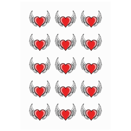heart Personalized Temporary Tattoo (15 Pieces)