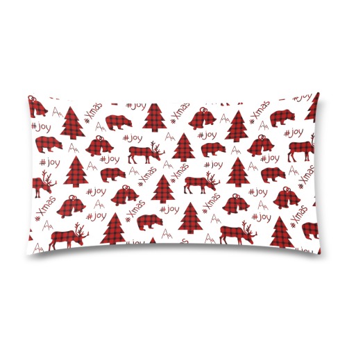 Christmas Rectangle Pillow Case 20"x36"(Twin Sides)