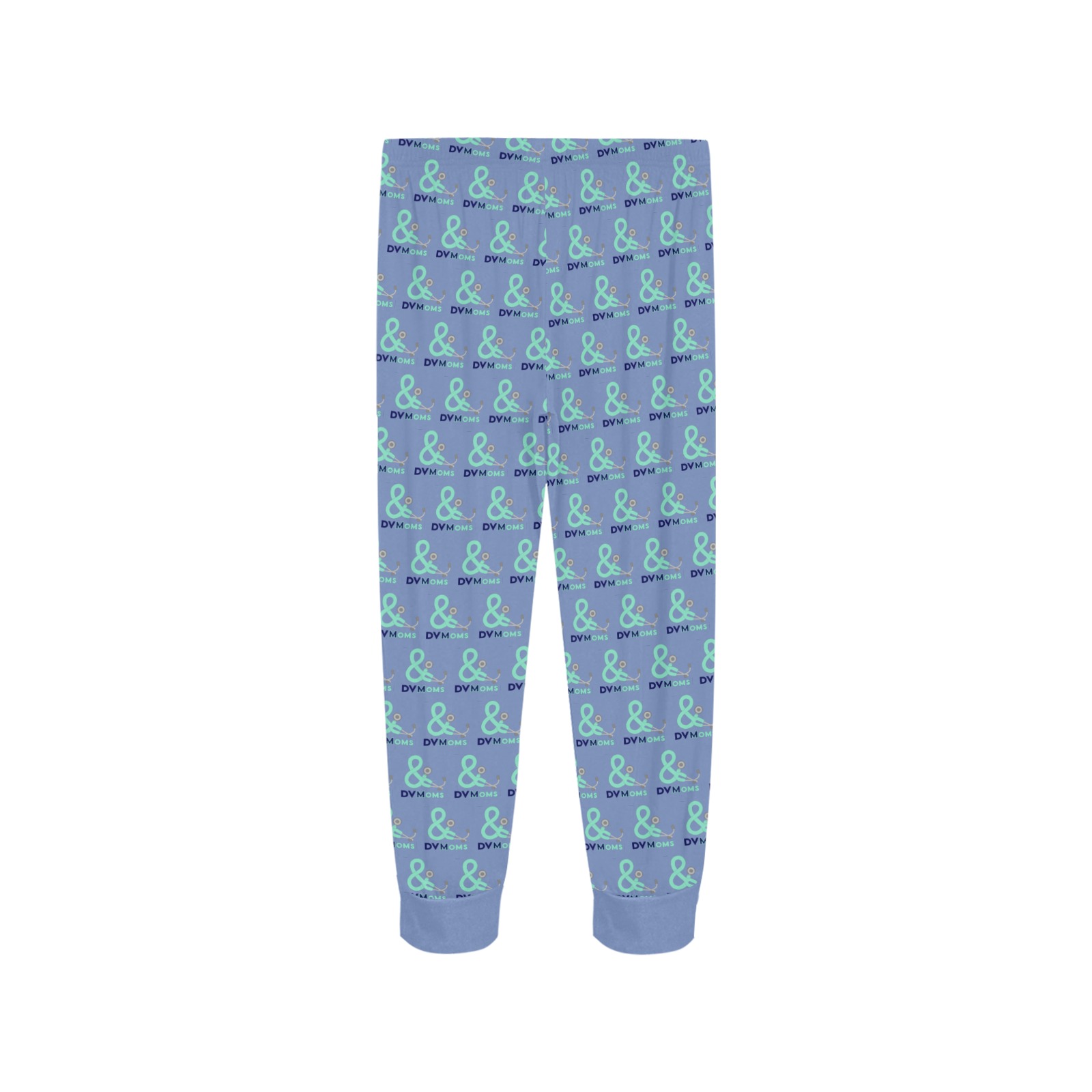 Light blue pants all over logo Women's All Over Print Pajama Trousers