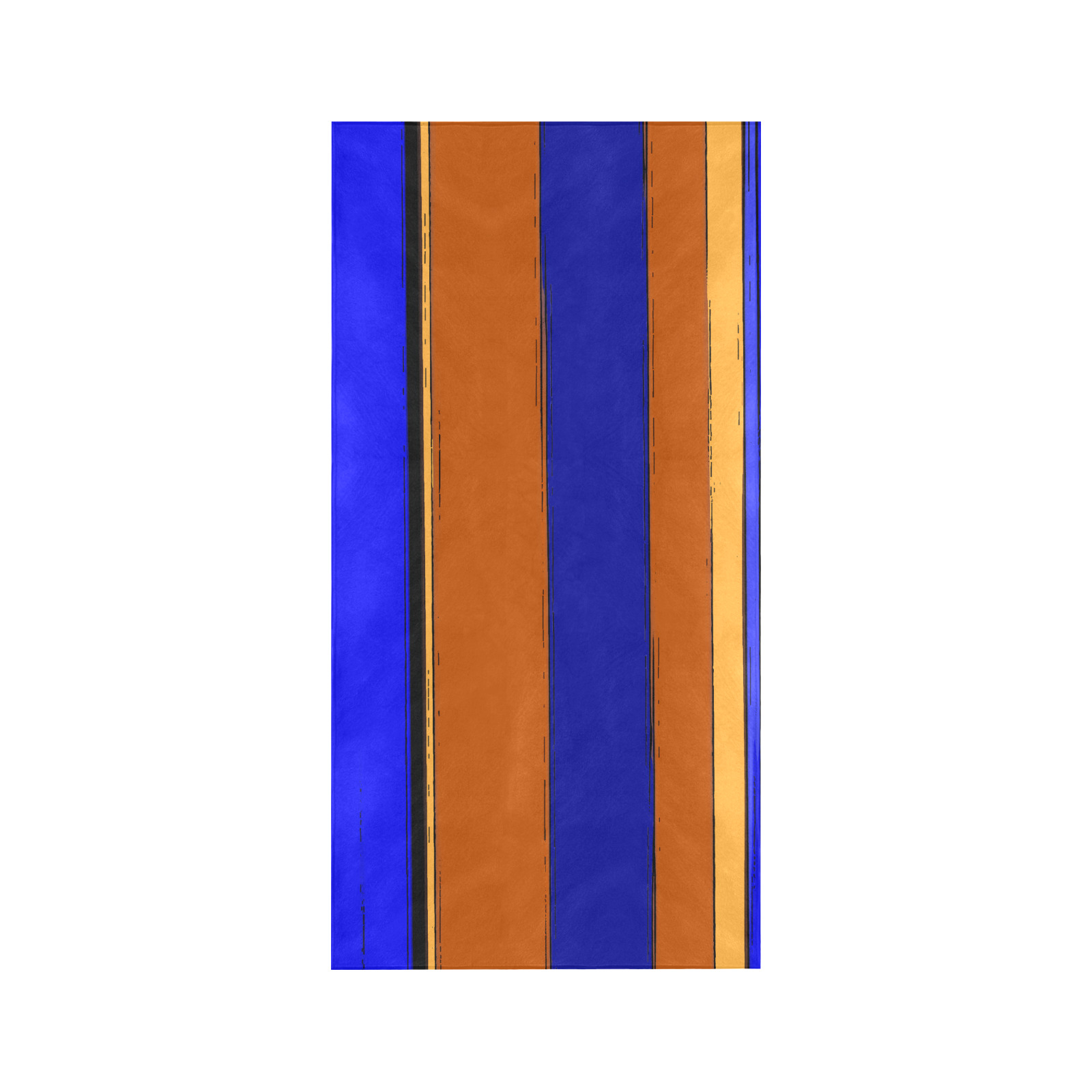 Abstract Blue And Orange 930 Beach Towel 30"x 60"