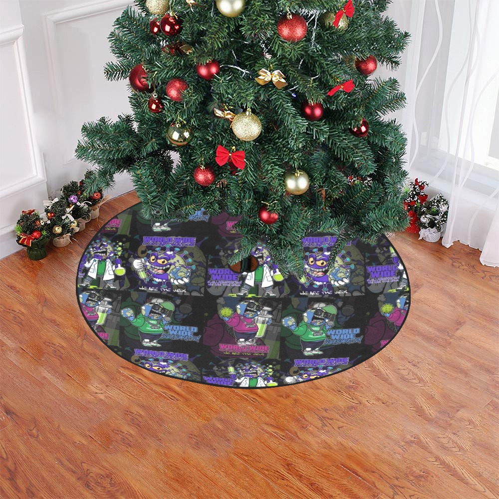 wwcfam Christmas Tree Skirt 47" x 47"