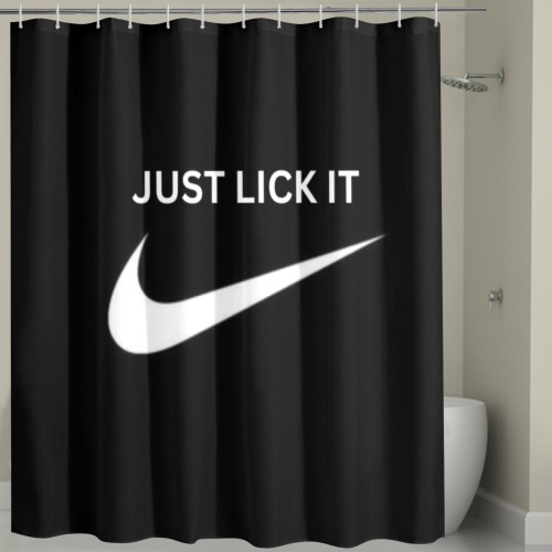 JUST LICK IT Shower Curtain 72" x 72"