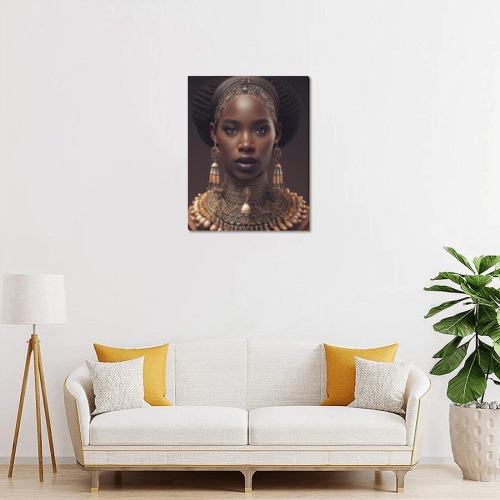 nubian queen 2 Upgraded Canvas Print 11"x14"