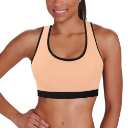 Peach Fuzz 2024 Women's All Over Print Sports Bra (Model T52)