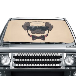Funny Pugs Car Sun Shade Umbrella 58"x29"