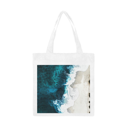 Ocean And Beach Canvas Tote Bag/Small (Model 1700)
