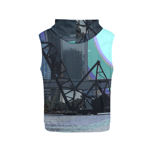 City Colors 6702 All Over Print Sleeveless Hoodie for Women (Model H15)