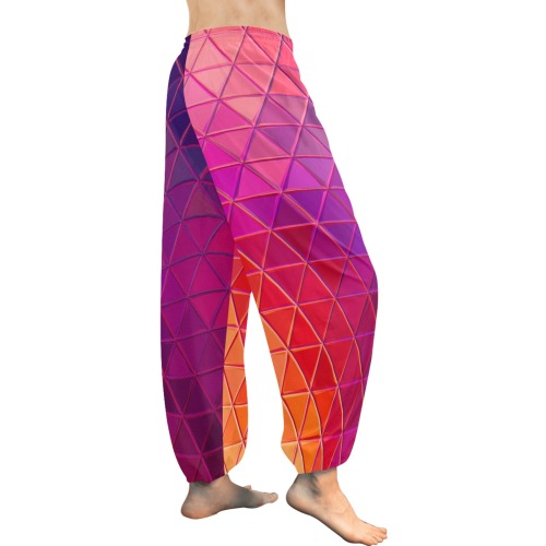 mosaic triangle 5 Women's All Over Print Harem Pants (Model L18)