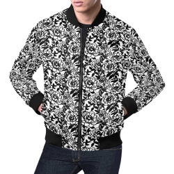 peonies All Over Print Bomber Jacket for Men (Model H19)