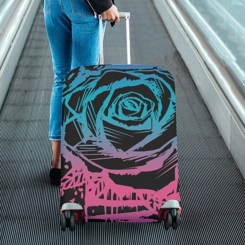 Candy Color Rose Luggage Cover/Large 26"-28"
