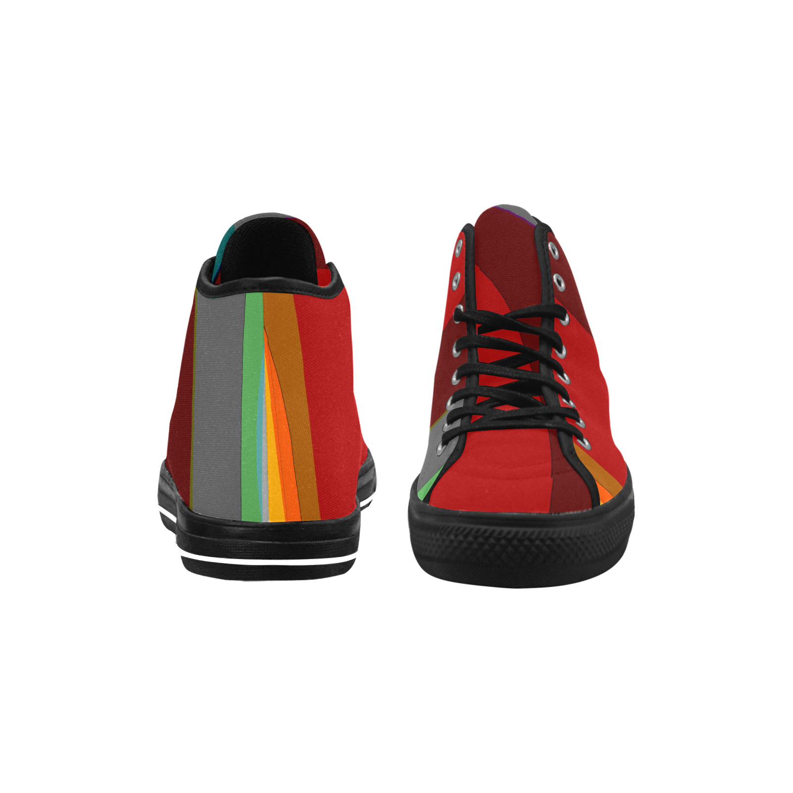 Colorful Abstract 118 Vancouver H Men's Canvas Shoes (1013-1)