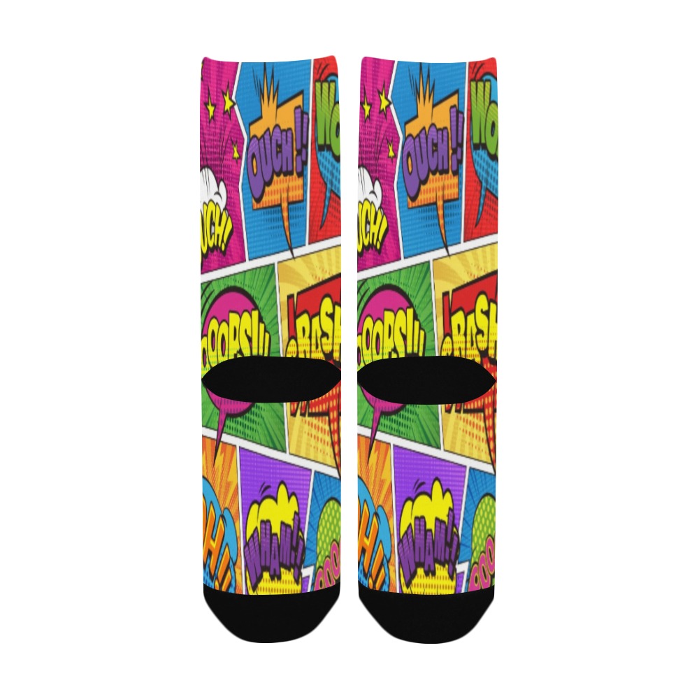 Comic page speech bubbles Collectable Fly Women's Custom Socks