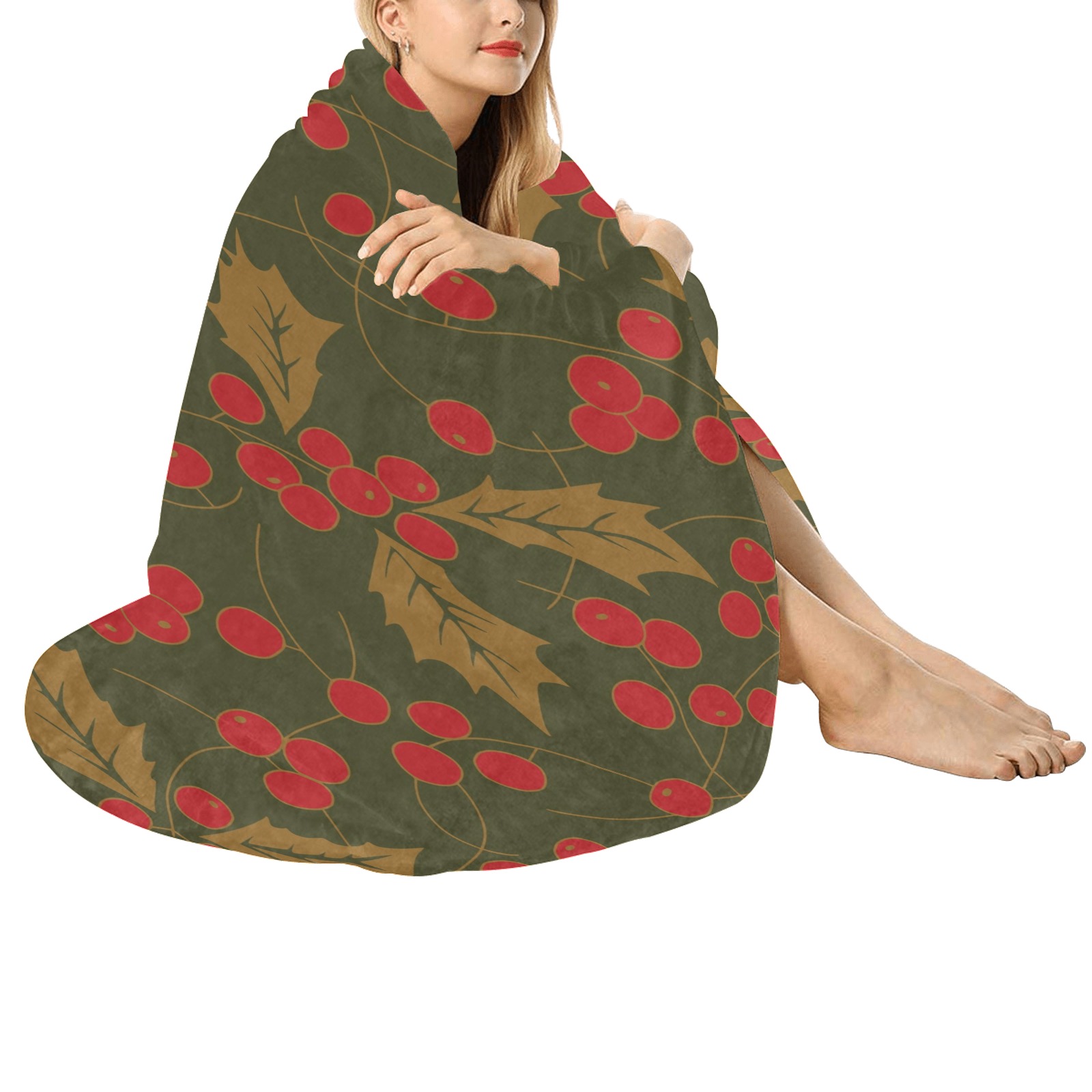 Blanket Circular Ultra-Soft Micro Fleece Blanket 60"