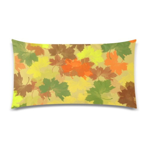 Autumn Leaves / Fall Leaves Rectangle Pillow Case 20"x36"(Twin Sides)