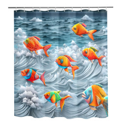 Ocean Life Shower Curtain 72"x84"