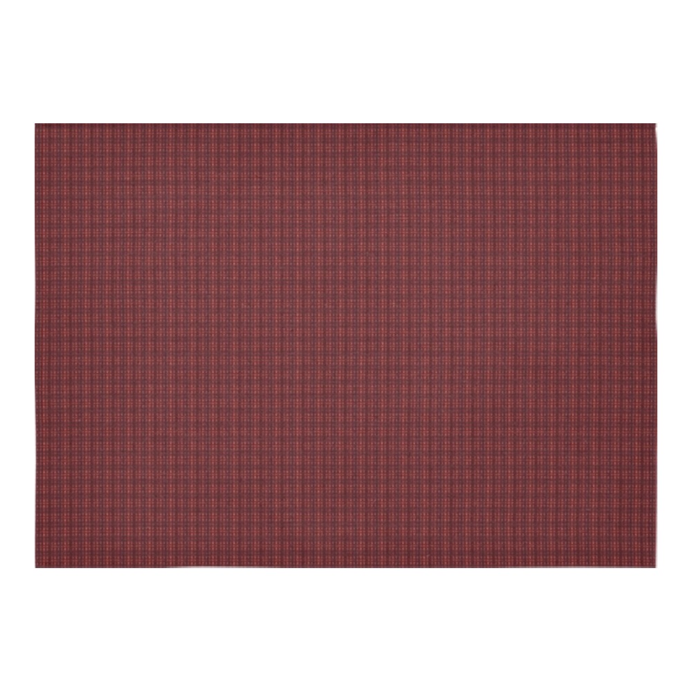 burgundy repeating pattern Cotton Linen Tablecloth 60"x 84"