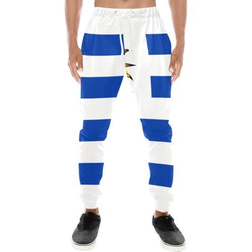 Flag_of_Uruguay.svg Men's All Over Print Sweatpants (Model L11)