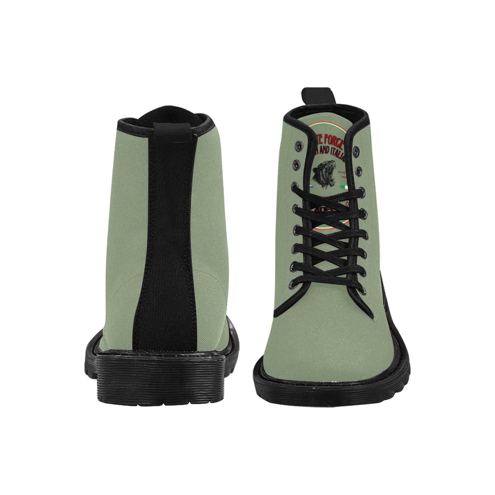 Brute force Martin Boots for Men (Black) (Model 1203H)