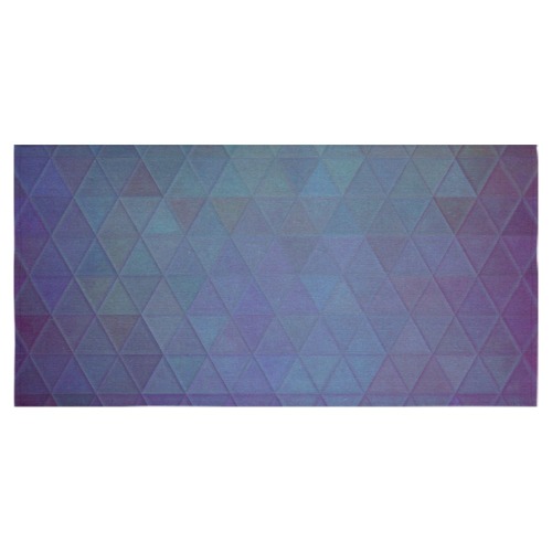mosaic triangle 14 Cotton Linen Tablecloth 60"x120"