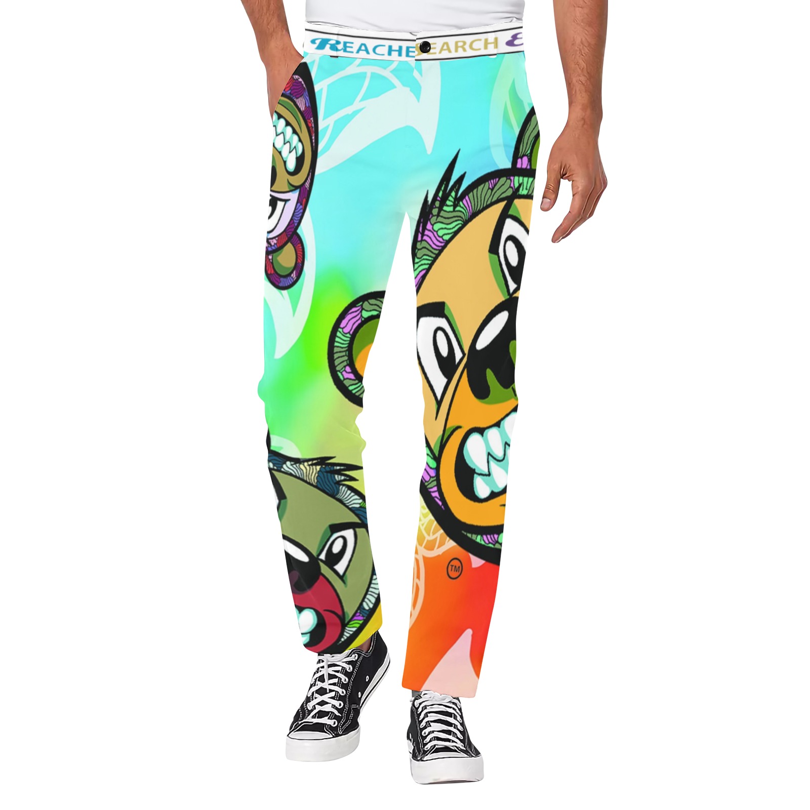 Passion Trousers Men's All Over Print Casual Trousers (Model L68)
