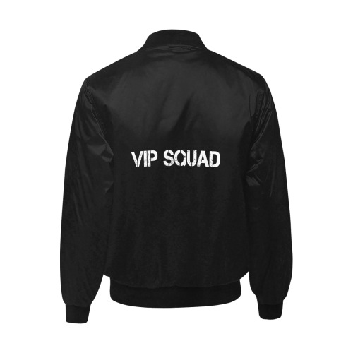VIP SQUAD All Over Print Quilted Bomber Jacket for Men (Model H33)