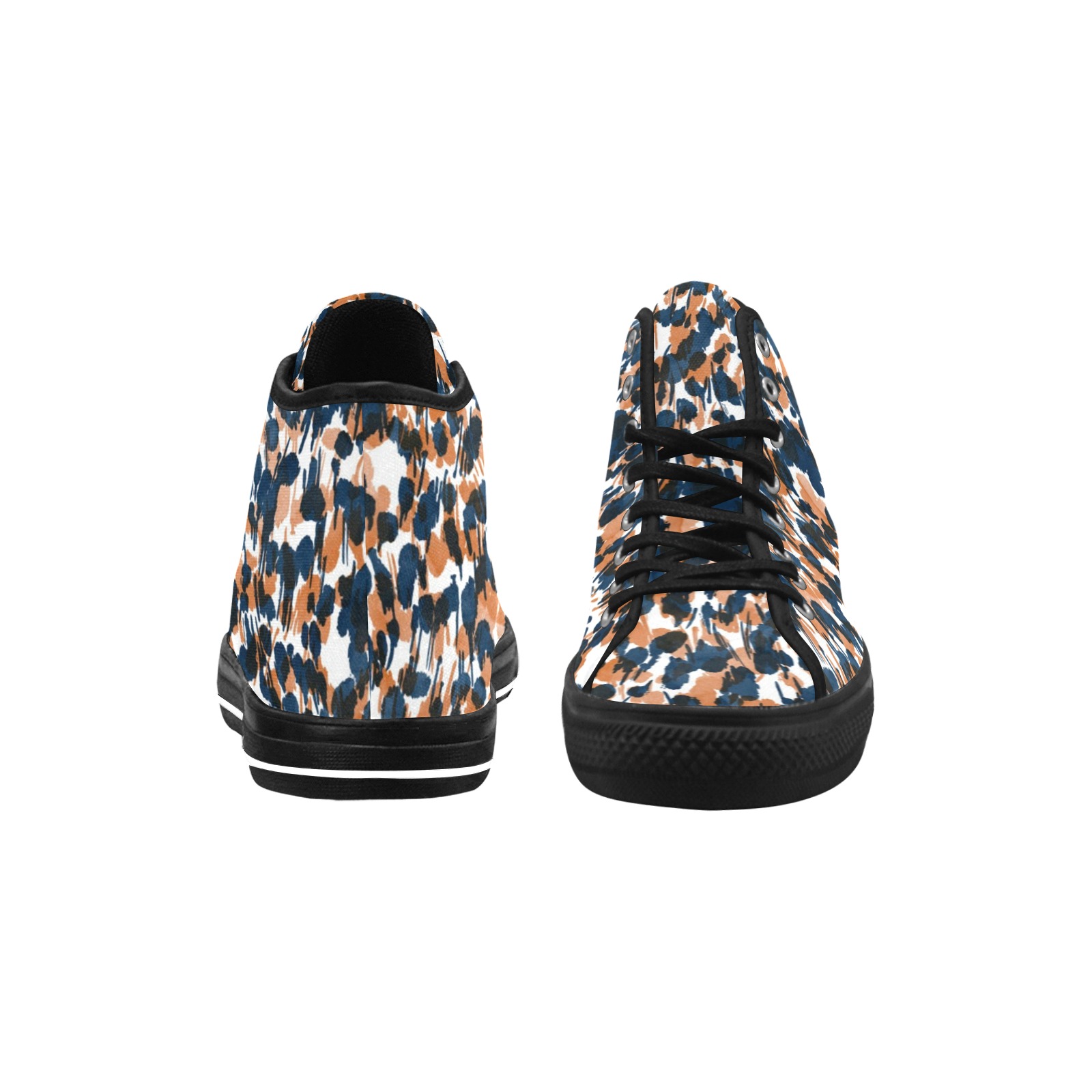Dots brushstrokes animal print Vancouver H Women's Canvas Shoes (1013-1)