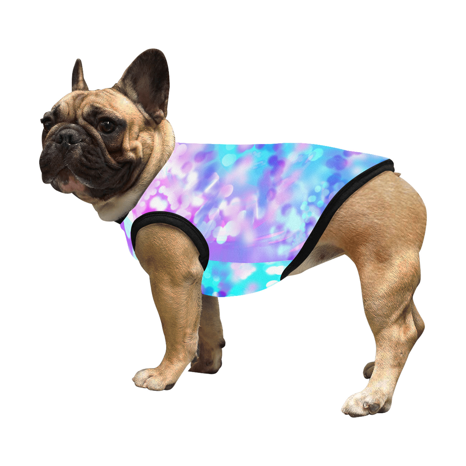 Purple And Blue Bokeh 7518 All Over Print Pet Tank Top