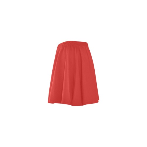 Aromatherapy Apparel mini Skirt Red Mini Skating Skirt (Model D36)