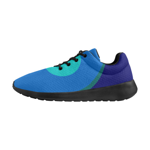 Dimensional Blue Abstract 915 Men's Athletic Shoes (Model 0200)
