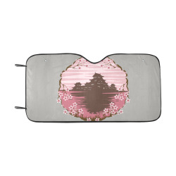 Pink Blossom Car Sun Shade 55"x30"