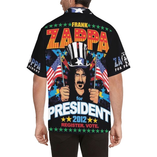 Zappa for president Hawaiian Shirt with Merged Design (Model T58)