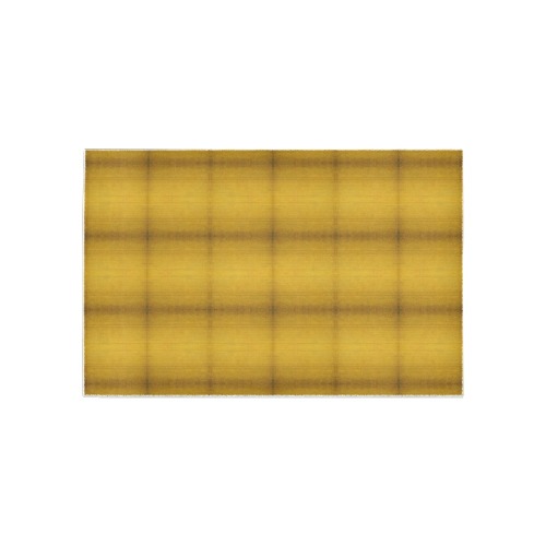 yellow squares Area Rug 5'x3'3''
