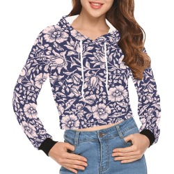 Hoodie All Over Print Crop Hoodie for Women (Model H22)