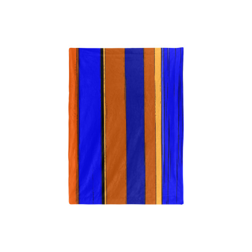 Abstract Blue And Orange 930 Baby Blanket 30"x40"