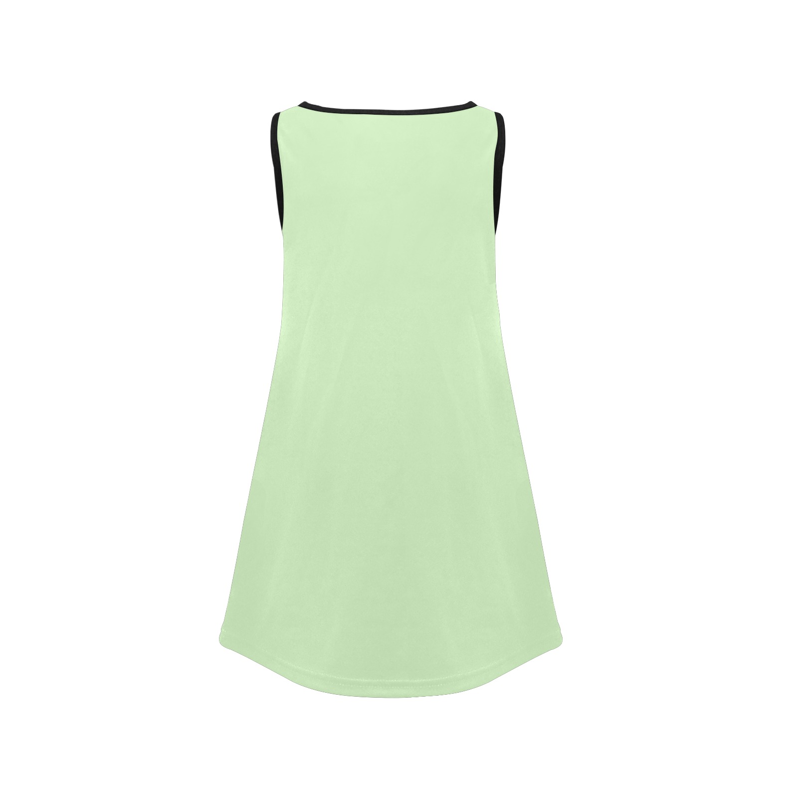 color tea green Girls' Sleeveless Dress (Model D58)