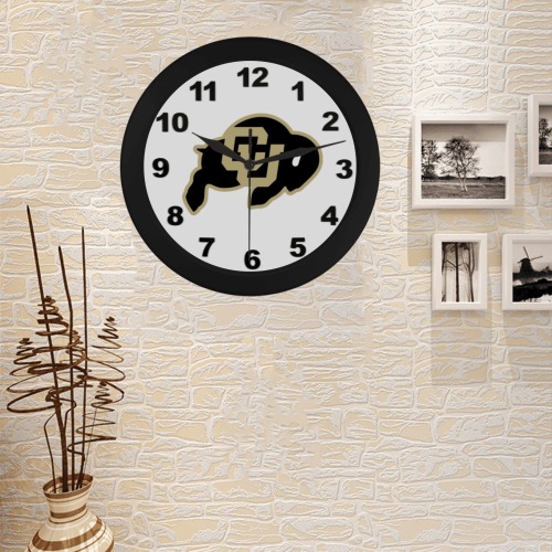 CU Buffs Circular Plastic Wall clock