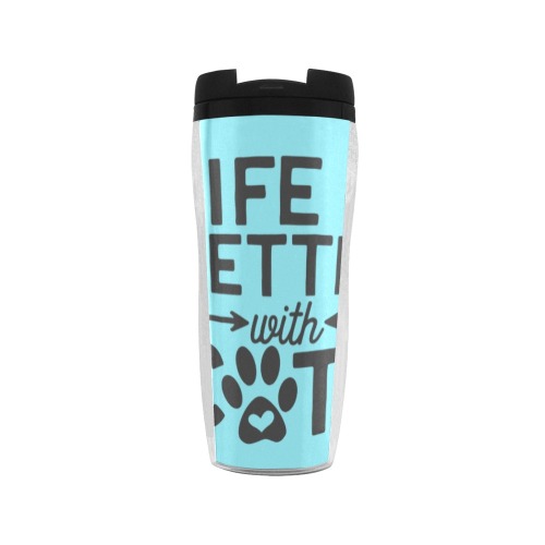 Life is Better With Cats Reusable Coffee Cup (11.8oz)
