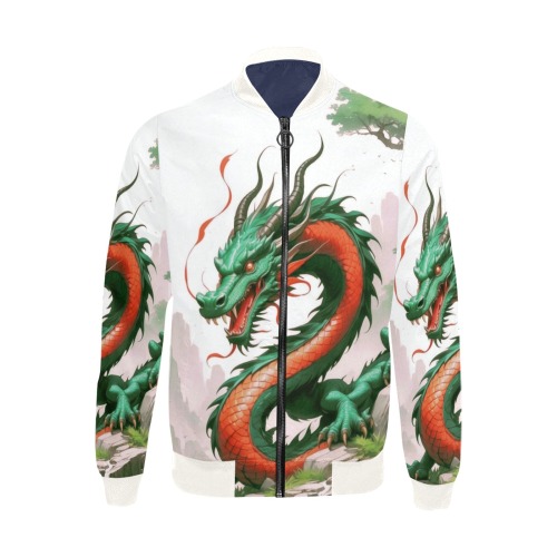 Chinese New Year 2024, Bomber Jacket02 All Over Print Bomber Jacket for Men (Model H31)