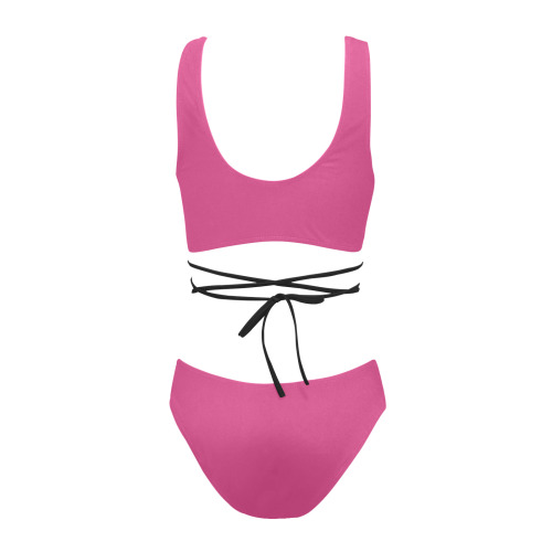 PINK Cross String Bikini Set (Model S29)
