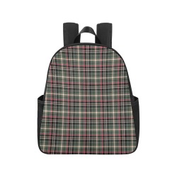 Classic Plaid Multi-Pocket Fabric Backpack (Model 1684)