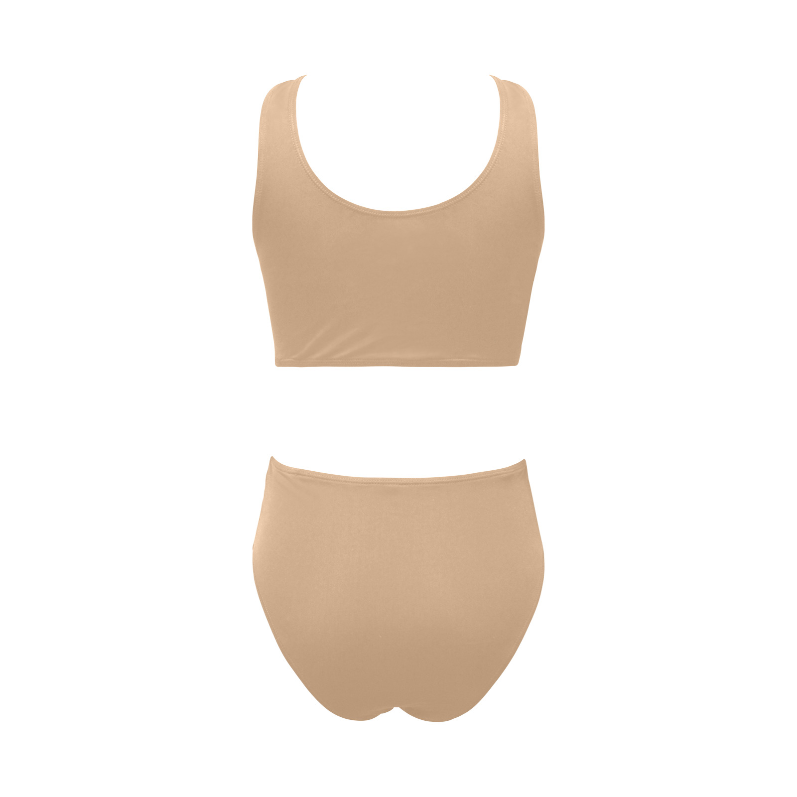 CREAM Chest Bowknot Bikini Swimsuit (Model S33)