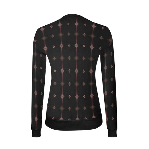 Sparkled Merlot Women's All Over Print V-Neck Sweater (Model H48)