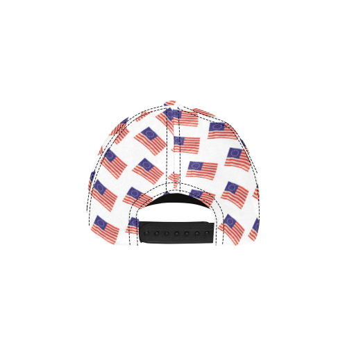 Besty Ross American Flags All Over Print Dad Cap C (6-Pieces Customization)