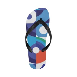 Geometric Abstract Shapes Flip Flops for Men/Women (Model 040)