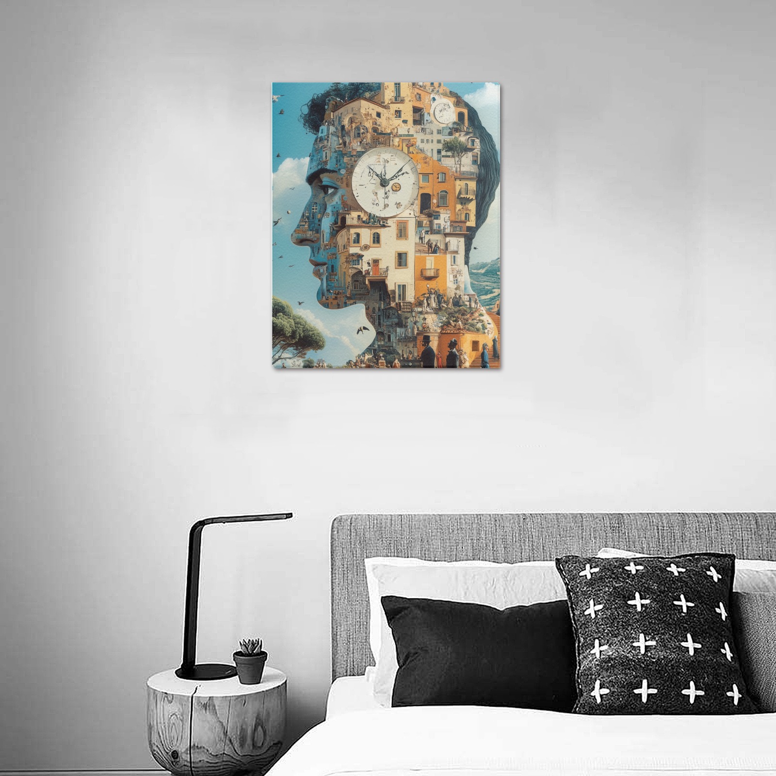 Surreal Time 13 Upgraded Canvas Print 16"x20"