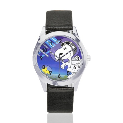 bb 4774y Unisex Silver-Tone Round Leather Watch (Model 216)
