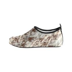 Cow / Horse Spots Animal Fur Image Women's Slip-On Water Shoes (Model 056)