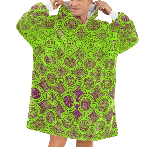 AFRICAN PRINT PATTERN 2 Blanket Hoodie for Men